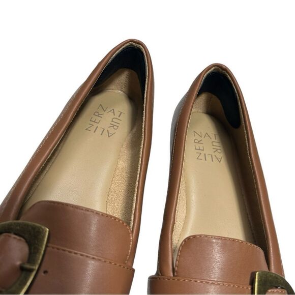 Naturalizer Kayden Moc Vegan Leather Loafer Faux Leather Flats Buckle Slip on - Picture 10 of 13